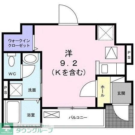 ヒルズの物件間取画像